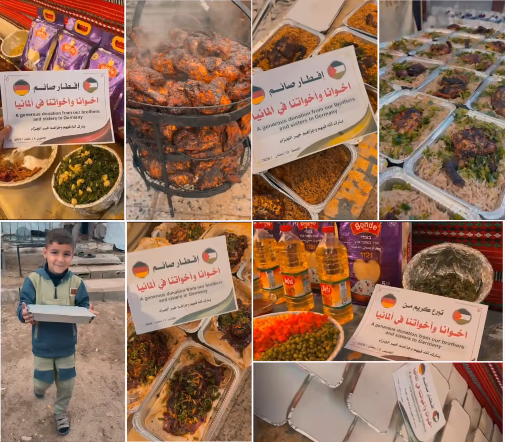 Eure Hilfe bringt Licht in den Ramadan – 15 Iftare in Gaza finanziert!