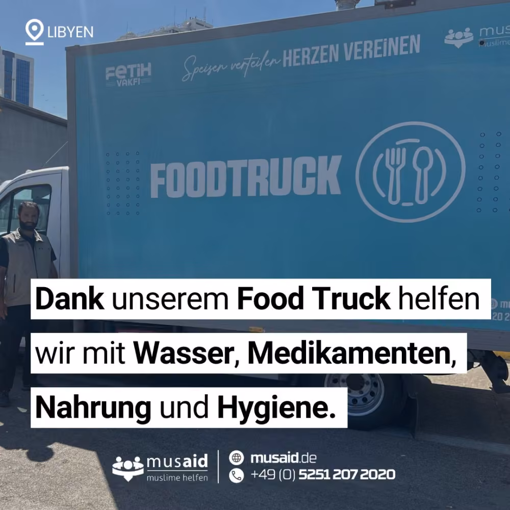 Die LKWs sind unterwegs nach Libyen