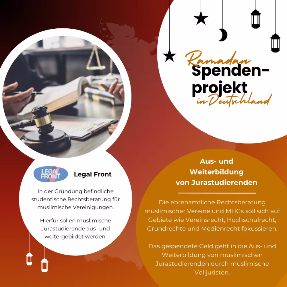 Ramadan-Spendenprojekt für 3 ehrenamtliche Initiativen in 🇩🇪