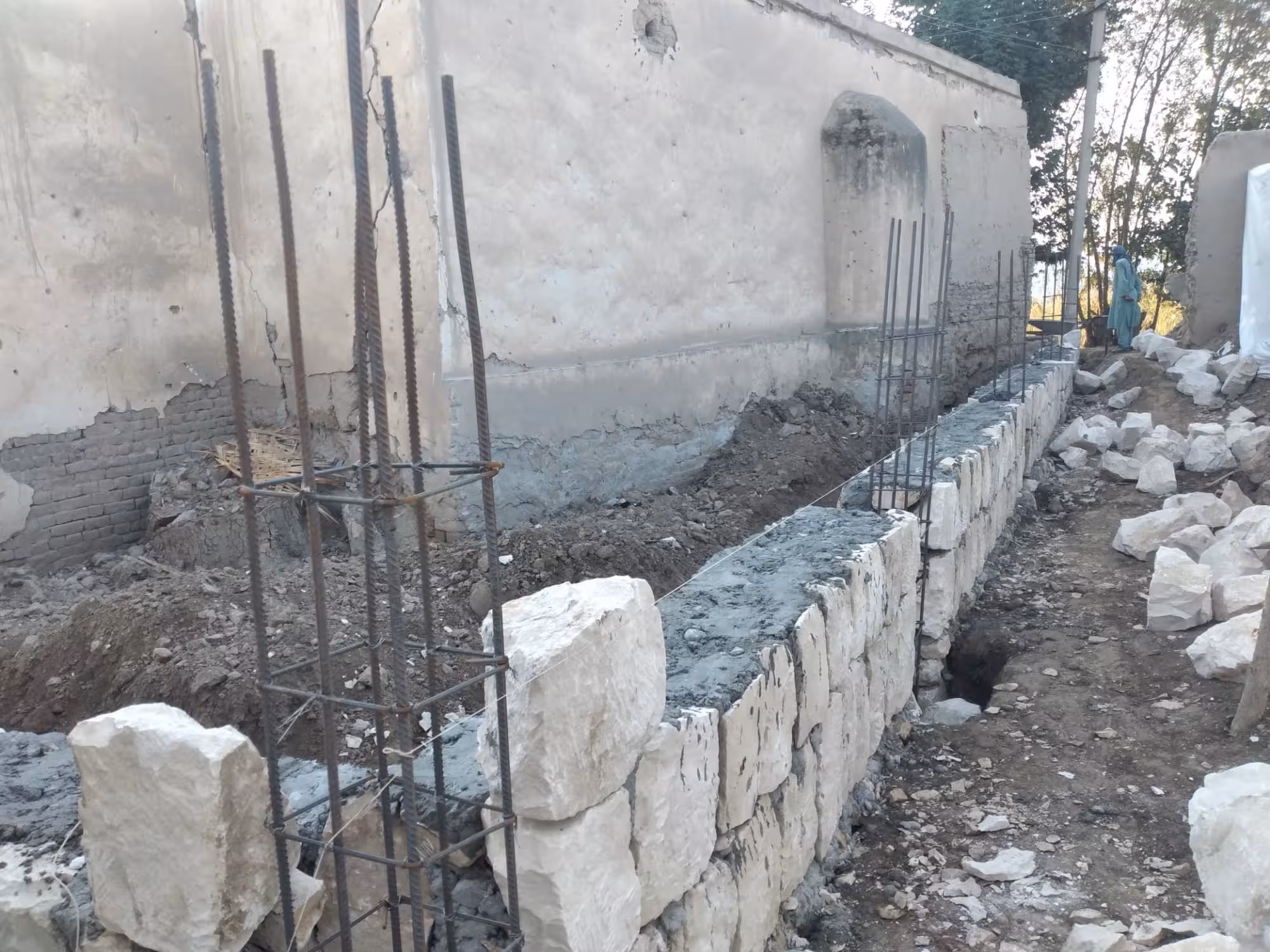 Wiederaufbau unserer Dorfmoschee in Kunduz-Chahrdara, Afghanistan