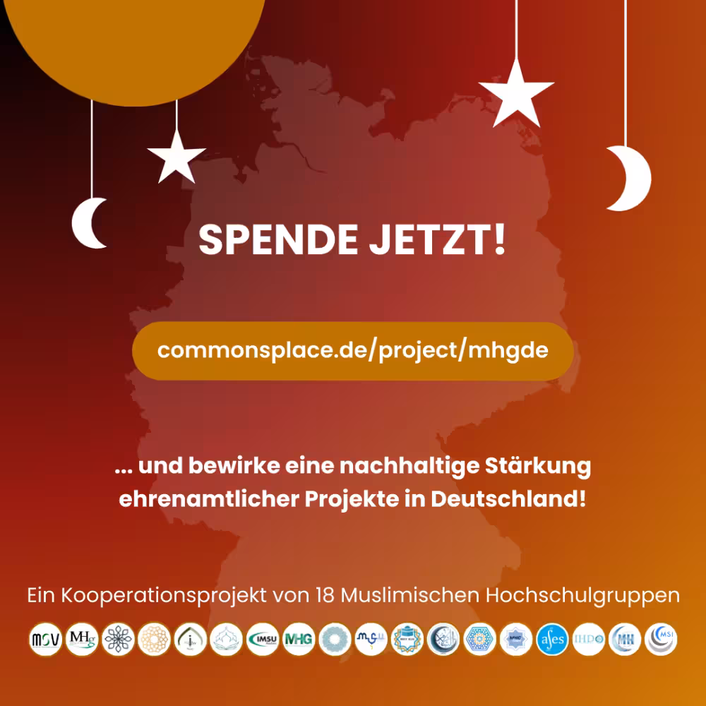 Ramadan-Spendenprojekt für 3 ehrenamtliche Initiativen in 🇩🇪