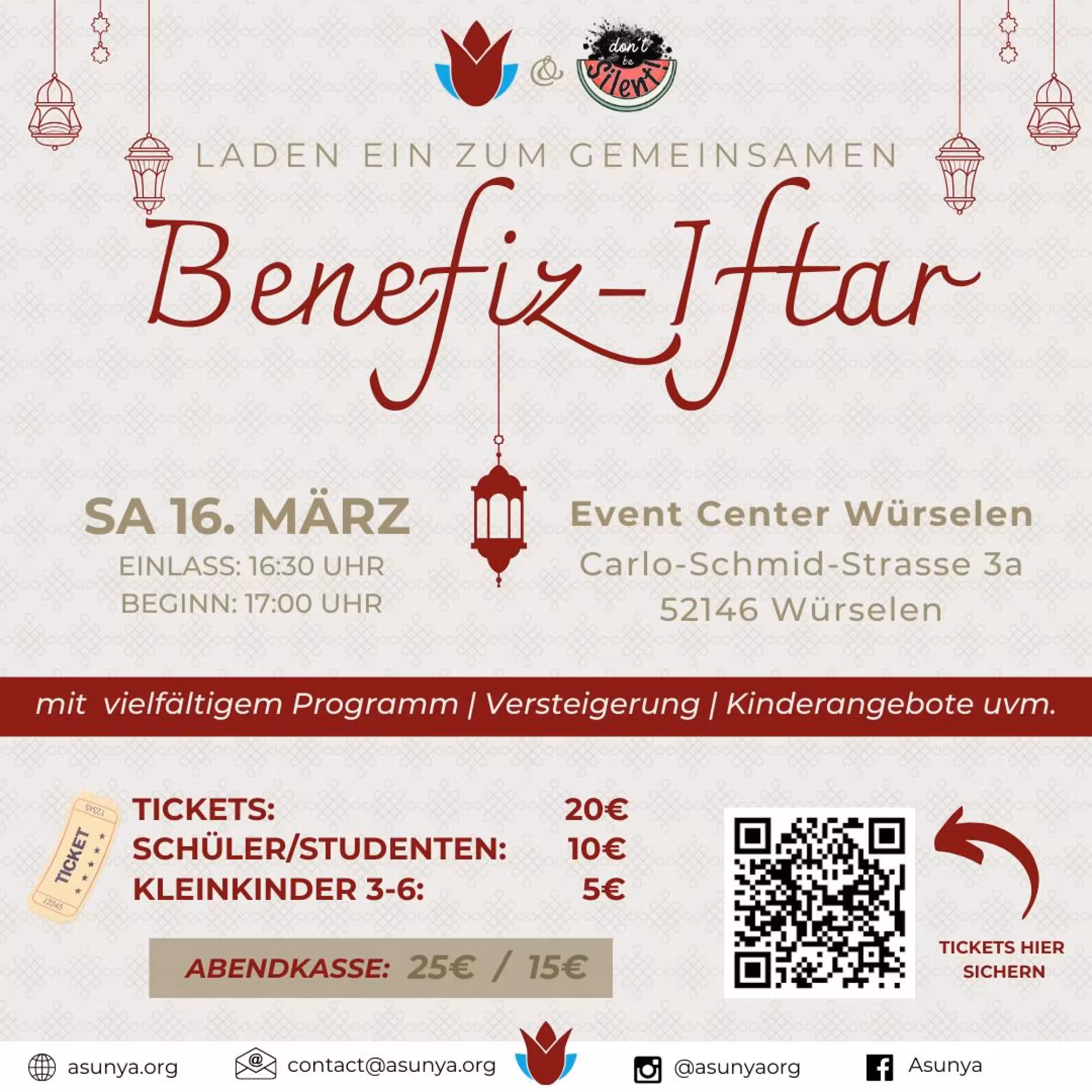 Das Benefiz Iftar für Palästina in Aachen - by Asunya e.V. und don't be silent!