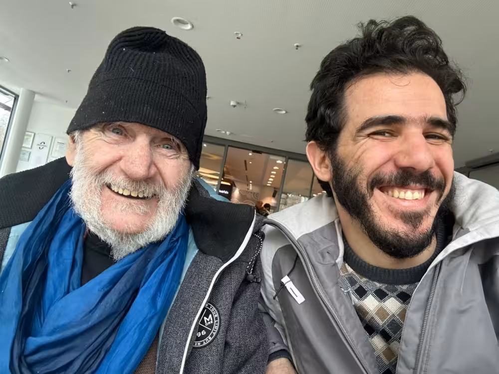 Für die Beerdigung von Khalaf (Klaus) unseren Freund und Bruder