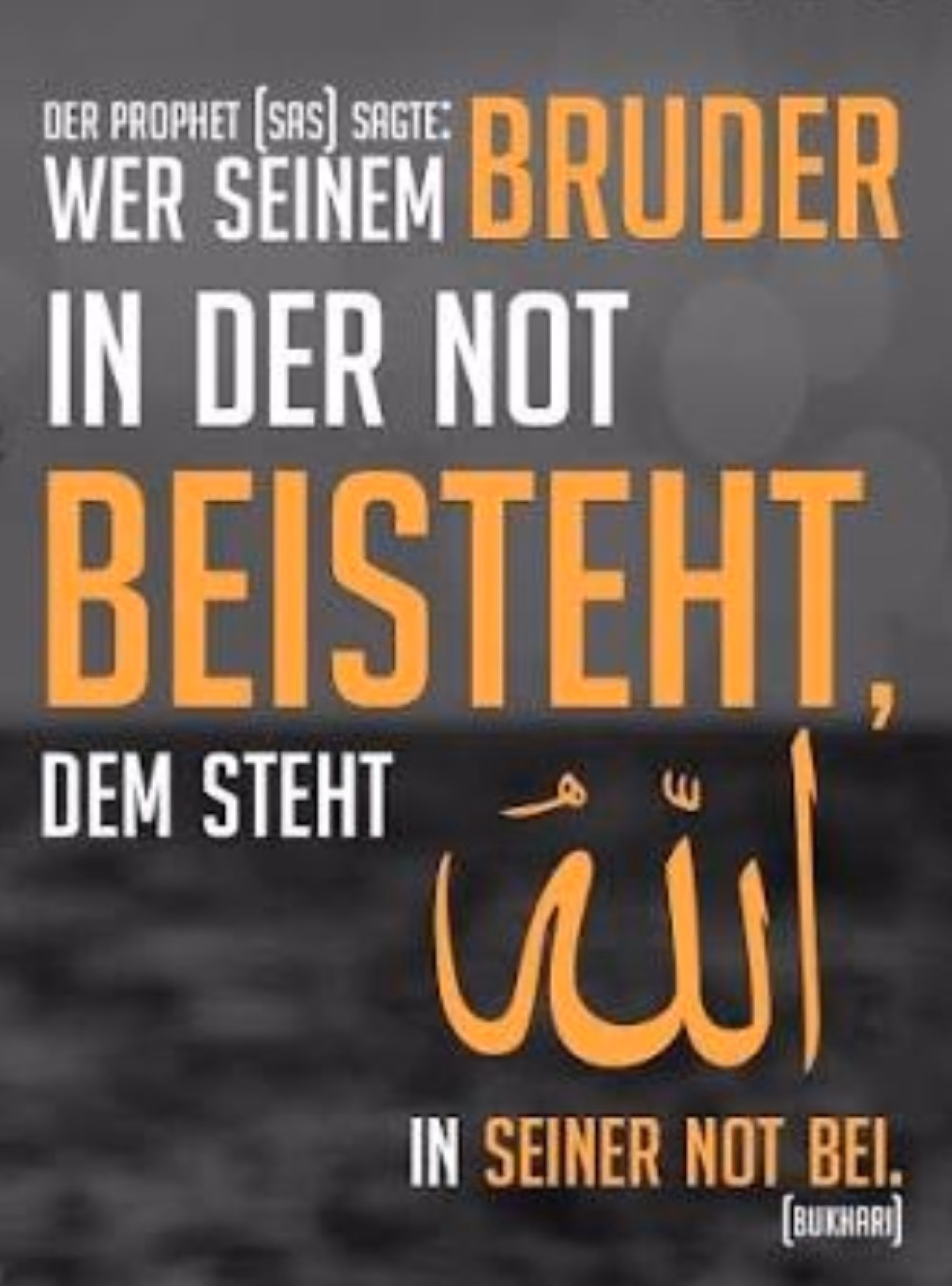 Hilfe für Bruder in Not