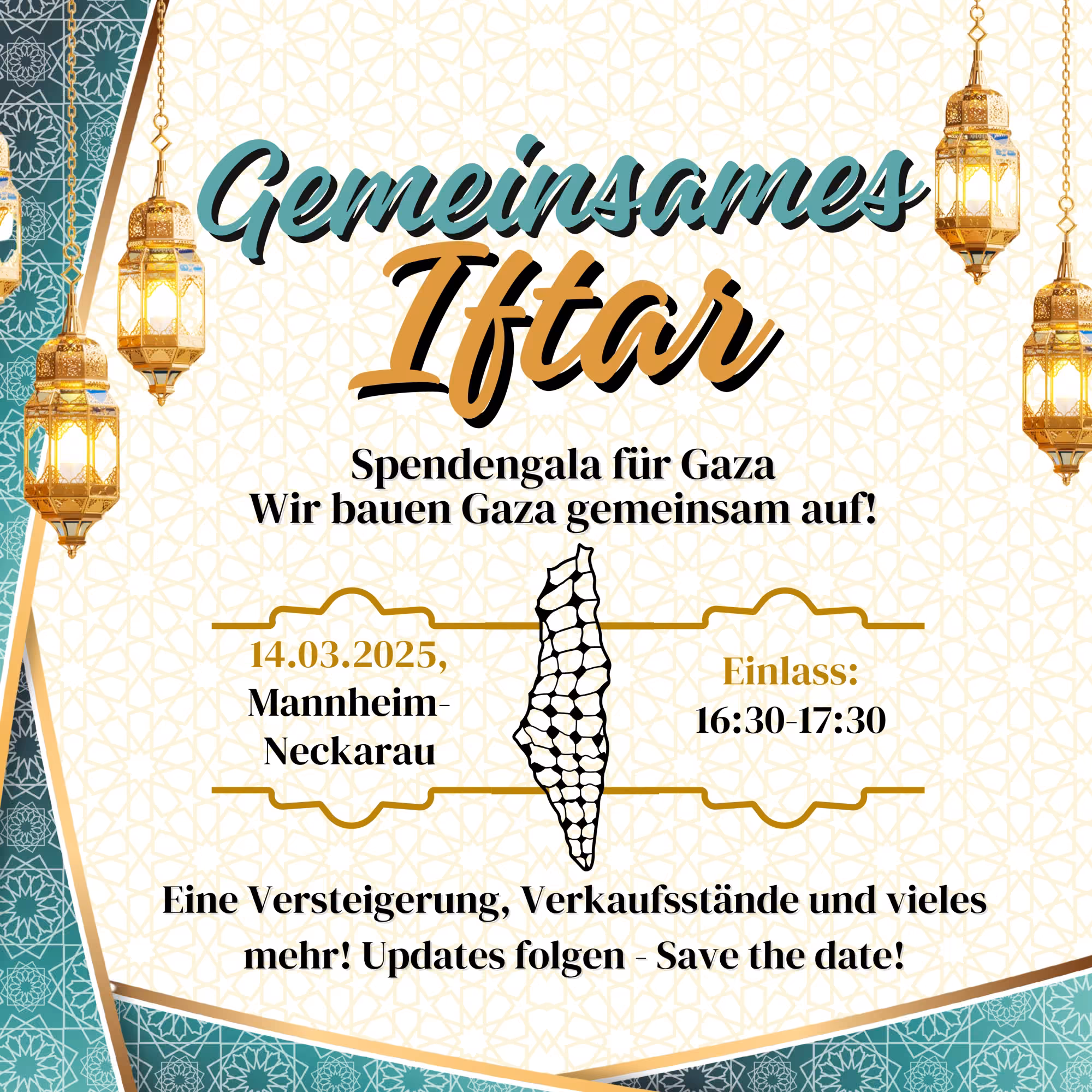 Gemeinsames Iftar und Spendengala „Denk an Gaza 2.0“ 
