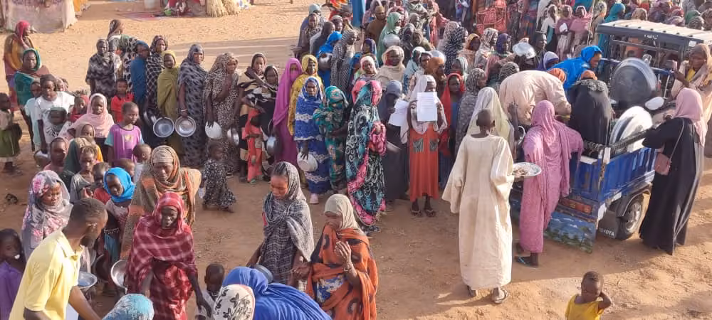 Essensverteilung für den Sudan- Projekt 2