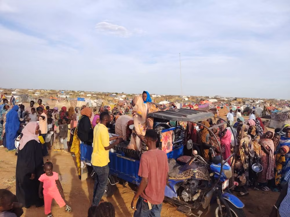 Essensverteilung für den Sudan- Projekt 2