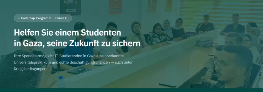 Förderung Universitätspraktikum für Studierende in Gaza