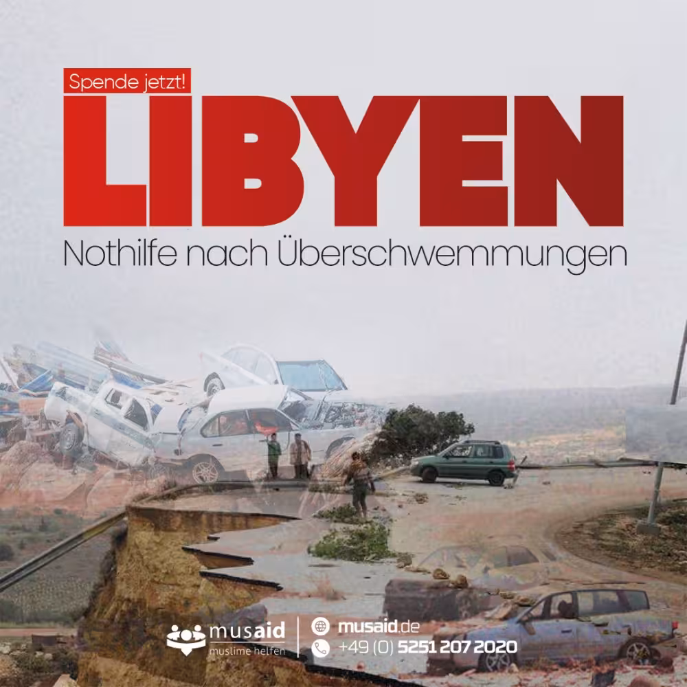 Helfe jetzt! Libyen: Nothilfe nach Überschwemmung