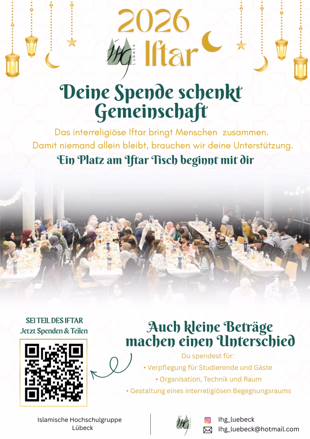 „Wer einen Fastenden speist, bekommt die gleiche Belohnung wie dieser..."