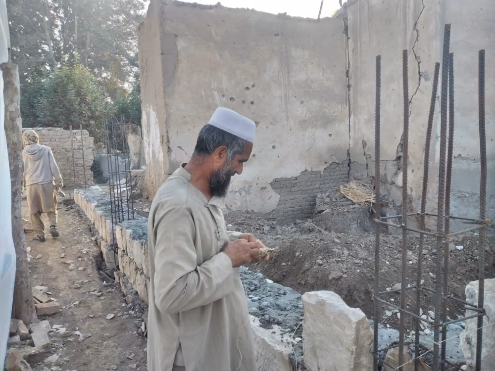 Wiederaufbau unserer Dorfmoschee in Kunduz-Chahrdara, Afghanistan