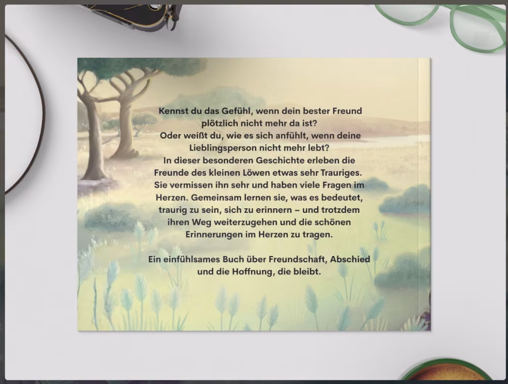 Wo ist mein bester Freund? Ein Kinderbuch über Tod, Abschied und Hoffnung
