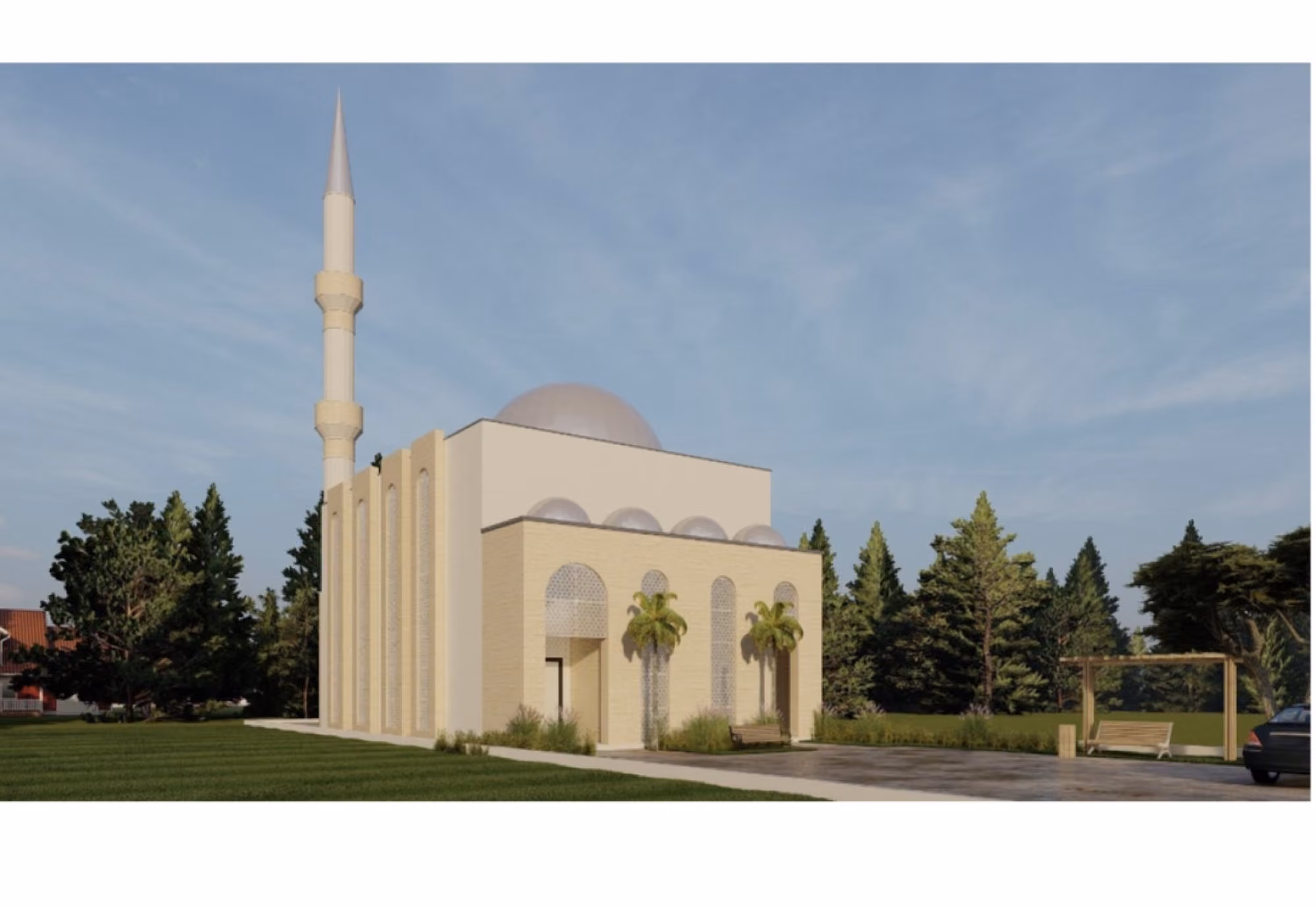 Moschee in Dardana, Kosovo