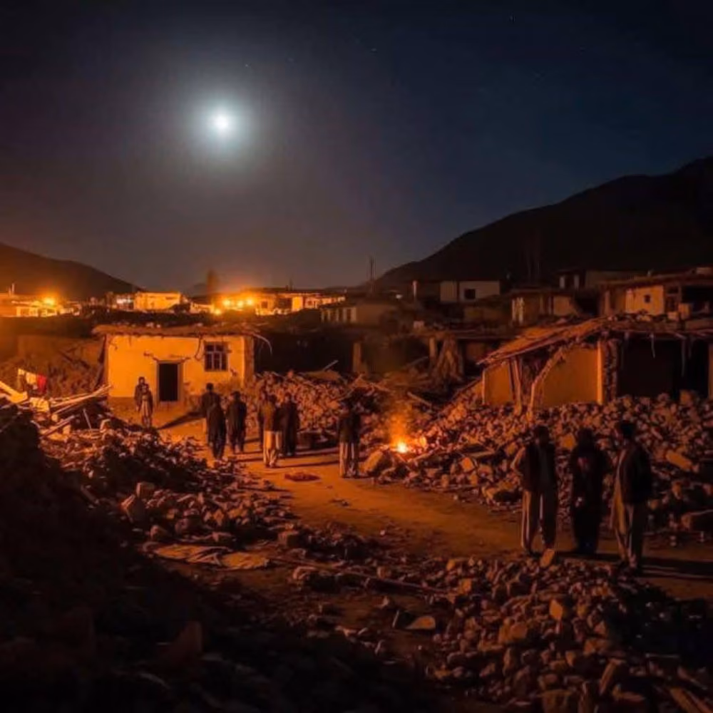 DRINGHENGE HILFE  ERDEBENOPFER IN AFGHANISTAN