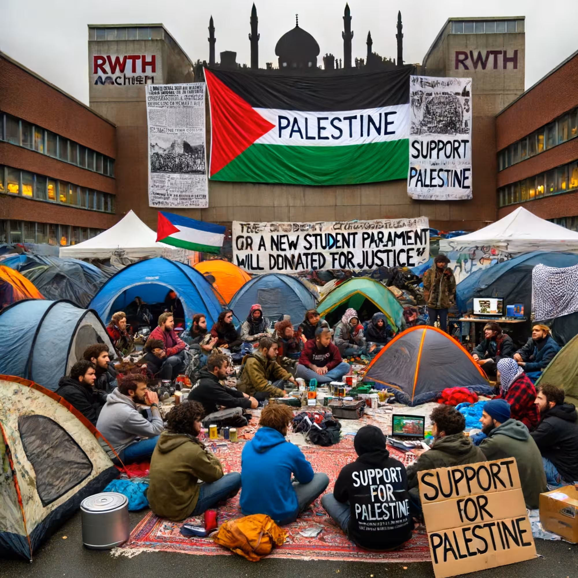 Gemeinsam für Gerechtigkeit: Unterstützung für das Palästina-Camp an der RWTH