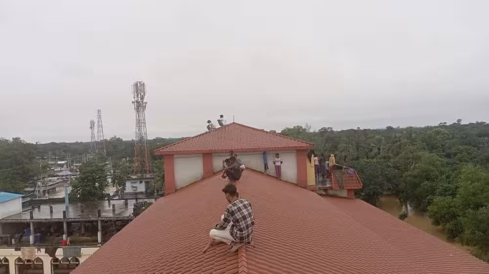 Akute Flutkatastrophe Bangladesch 